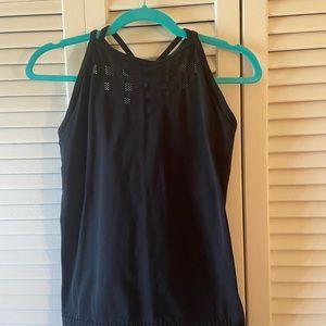 Athleta black work-out tank top size M.